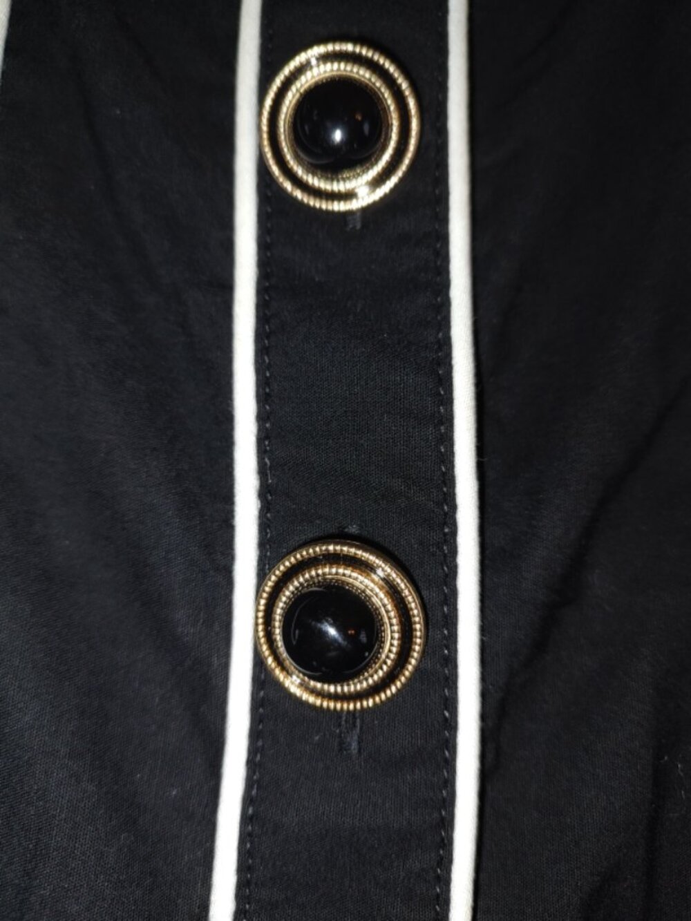 Women's Maeve by Anthropologie Black Pencil Skirt White Trim Size S See descrip - Picture 6 of 14